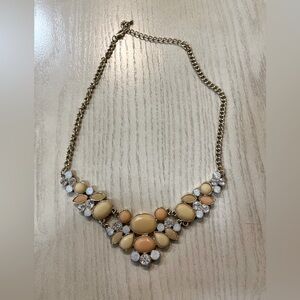 Elegant Gold and Cream Necklace